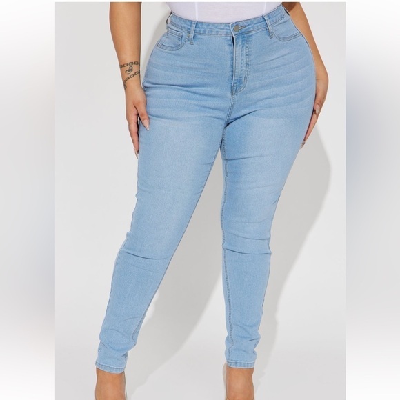 FASHION NOVA Booty Lifting High Rise Stretch Skinny Jeans Size 15 NWT - Picture 6 of 7